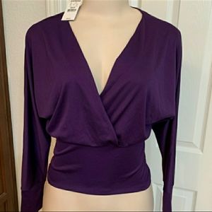 NWT Express purple long sleeve medium